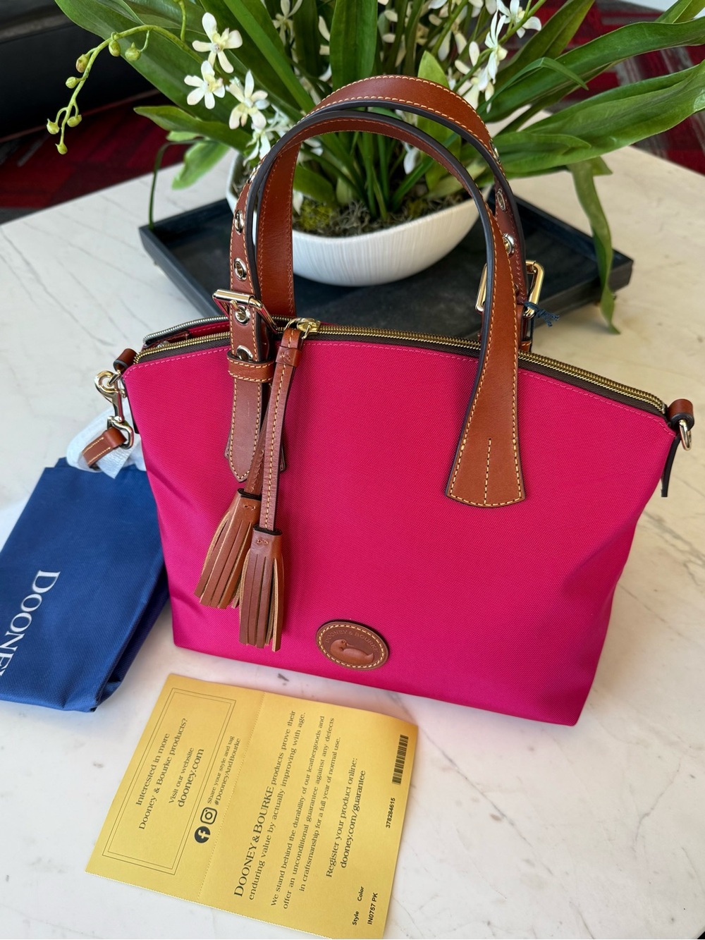 New Dooney & Bourke Nylon Trina Satchel - Picture 16 of 16